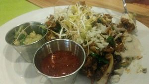 Jack fruit taco at The Kind Kitchen in Woodstock