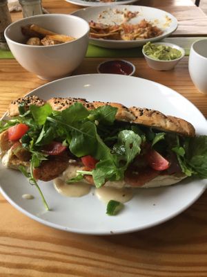 Wannabe Philly Cheesesteak  at The Kind Kitchen in Woodstock