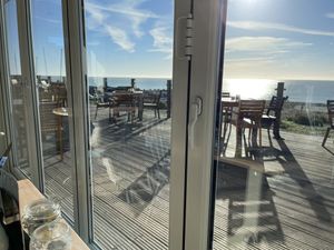 Views outside are stunning.. a pleasant beach walk too   at The Beach Deck in Eastbourne