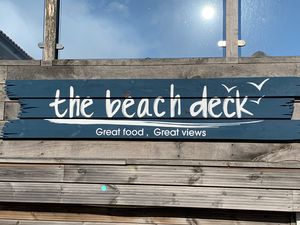 Signage at The Beach Deck in Eastbourne