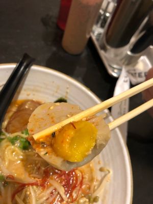 Vegan egg 2 at Ramen Hood - Pop up in New York City