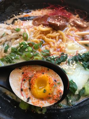 OG ramen with vegan egg at Ramen Hood - Pop up in New York City