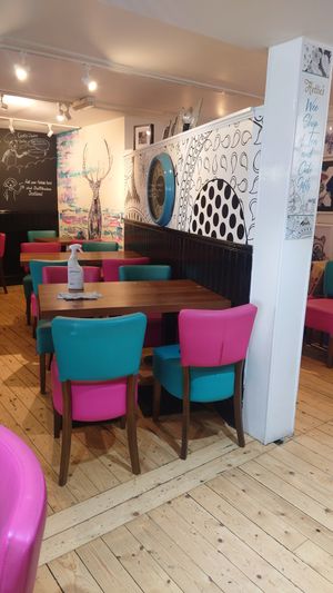 Inside at Hettie's Tearoom in Pitlochry