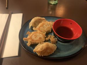 Gyoza starter at Kokyo in Stockholm