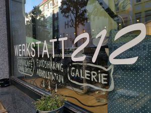 Das Café von außen at Findus in Bremerhaven