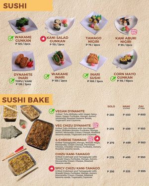 Look for the Leaf sign for our vegan options at Katsu House in Antipolo