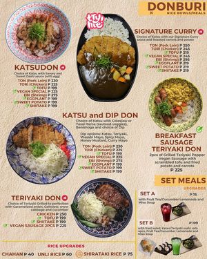 Look for the Leaf sign for our vegan options at Katsu House in Antipolo