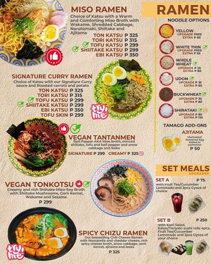 Look for the Leaf sign for our vegan options at Katsu House in Antipolo