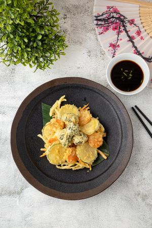 Tempura de vegetales  at Come Saludable in La Chorrera