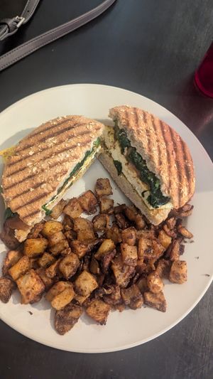 Vegan Mary breakfast sandwich at Roasted in Bethlehem