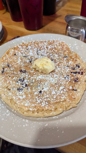Vegan cranberry special pancake at Roasted in Bethlehem
