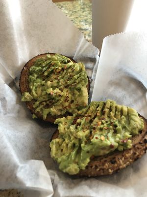 That avocado bagel! Delicious!  at Frontside Grind in North Conway