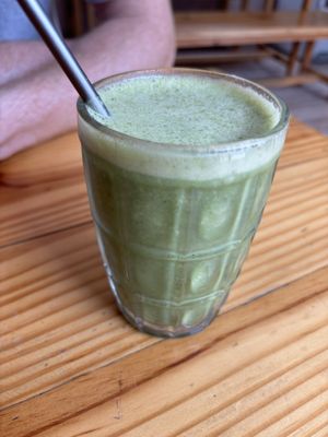 Green smoothie   at Cookie Lady in Rishikesh