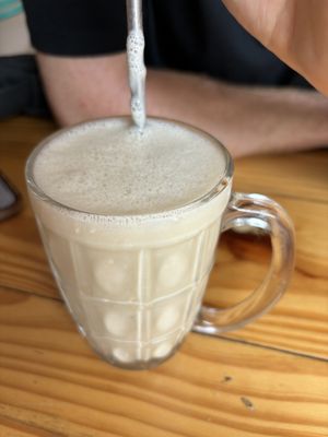Banana smoothie  at Cookie Lady in Rishikesh