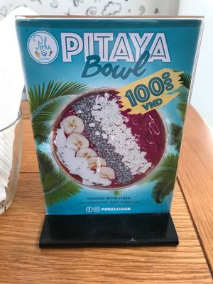 Only place I’ve found in HCMC with smoothie bowls at Poke Saigon in Ho Chi Minh City