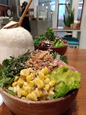 Vegan bowls at Poke Saigon in Ho Chi Minh City