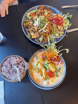 Purple rice + tofu curry.   at Saigon Village in Gersthofen