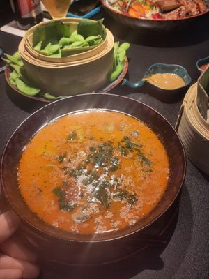 Coconut soup delicious at Saigon Village in Gersthofen