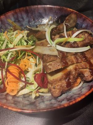 Vegan duck style with seitan at Saigon Village in Gersthofen