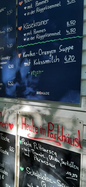 Vegan soup at Waldgaststätte Parkhäusl in Augsburg