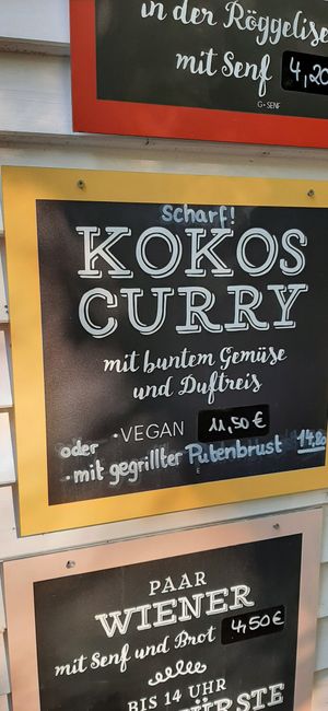 Vegan curry at Waldgaststätte Parkhäusl in Augsburg