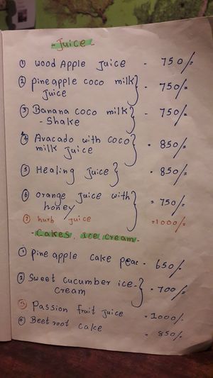 Menu 4 at Welle Gedara Homestay & Cooking in Weligama