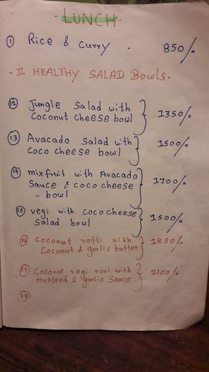 Menu 5 at Welle Gedara Homestay & Cooking in Weligama