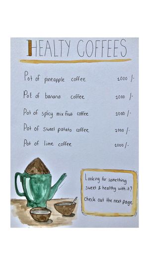 Menu at Welle Gedara Homestay & Cooking in Weligama