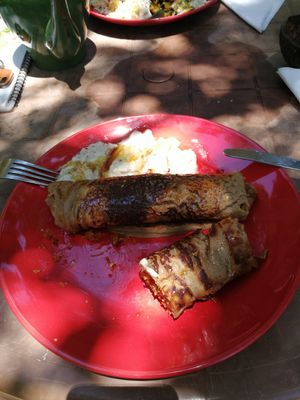 Coconut pancake with coconut cheese at Welle Gedara Homestay & Cooking in Weligama