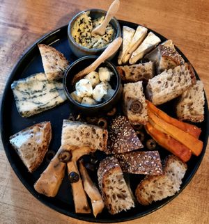 Cheese platter  at Apuro Vegan Bar in Porto