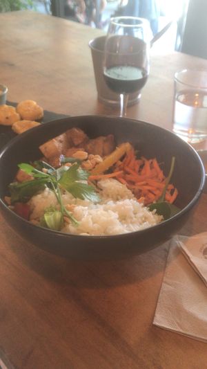 Rice Bowl fucking good  at Apuro Vegan Bar in Porto