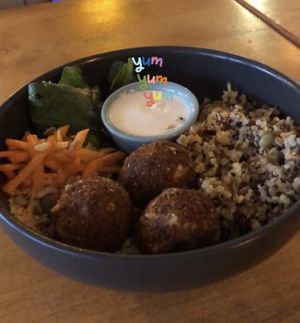 Falafel bowl   at Apuro Vegan Bar in Porto