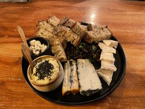 Cheese plate  at Apuro Vegan Bar in Porto