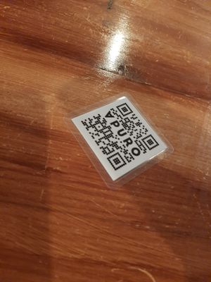 Menu digital at Apuro Vegan Bar in Porto