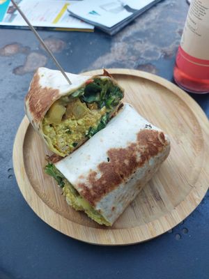 lazy burrito (extra yum) at Apuro Vegan Bar in Porto