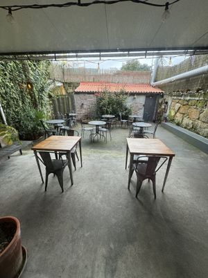 Courtyard   at Apuro Vegan Bar in Porto