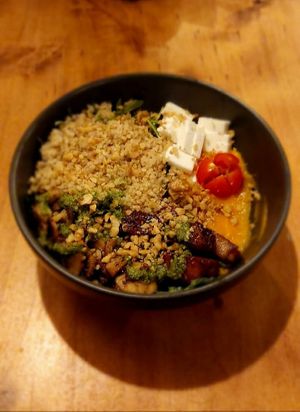 Sweet bowl at Apuro Vegan Bar in Porto