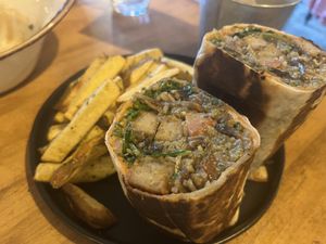 burrito evil  at Apuro Vegan Bar in Porto