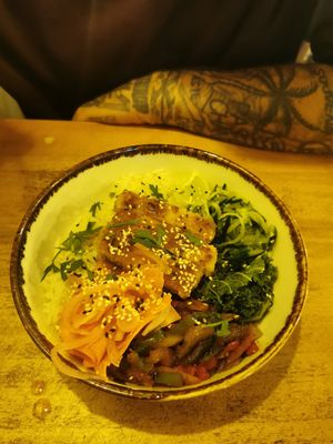 Katsu Bowl at Apuro Vegan Bar in Porto