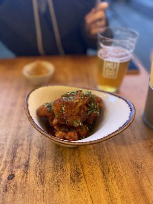 Cauliflower Wings  at Apuro Vegan Bar in Porto