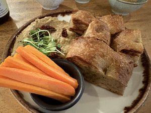 Hummus  at Apuro Vegan Bar in Porto