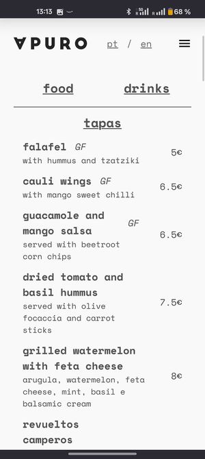  at Apuro Vegan Bar in Porto