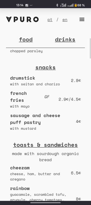  at Apuro Vegan Bar in Porto