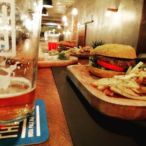 Vegan burgers  at Apuro Vegan Bar in Porto