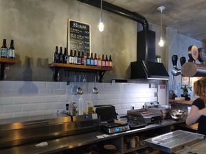 Counter at Apuro Vegan Bar in Porto