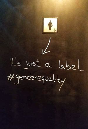 Bathrooms at Apuro Vegan Bar in Porto