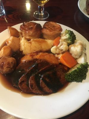 Vegan Sunday roast  at Ivy House in Sunderland