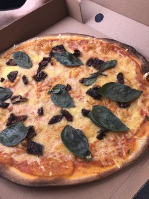 Vegan cheese and basil (not sure about the other bits - possibly dates?) at Ivy House in Sunderland