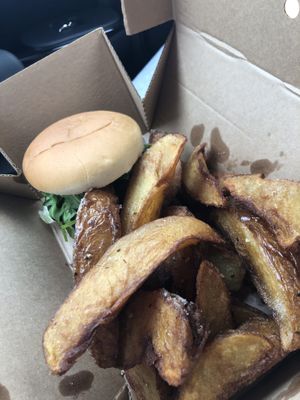 Amazing vegan burger  at Ivy House in Sunderland