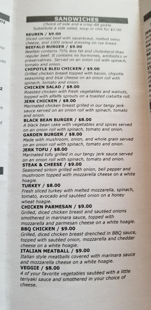 Inside and menu at Barley's Taproom & Pizzeria in Spindale